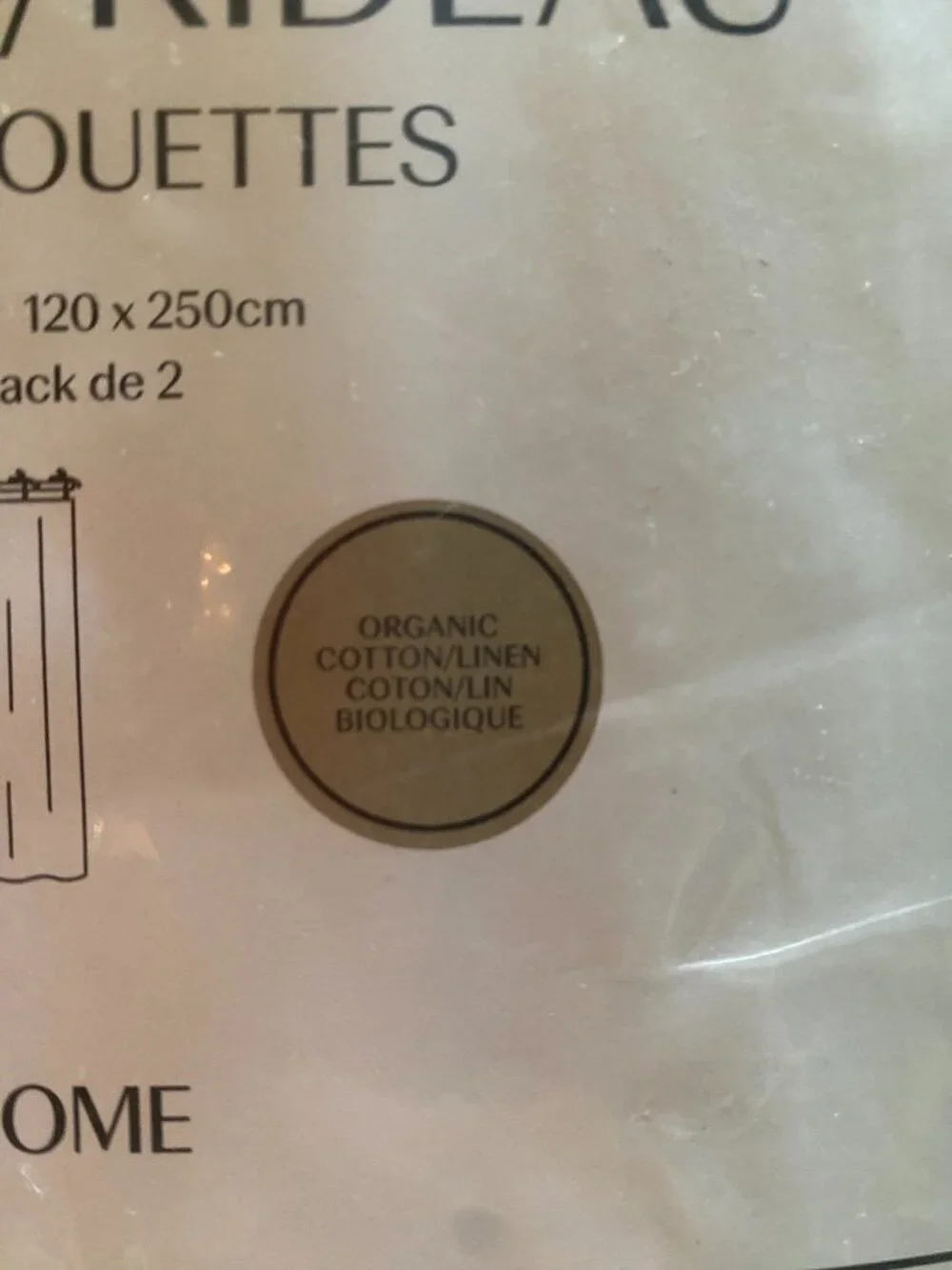 H&M Home Organic Cotton & Linen Long Curtains